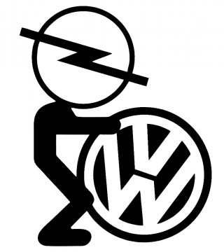 Autocolante -Opel fuck vw