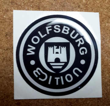Autocolante Resinado 3D com Wolfsburg Edtion - 20mm