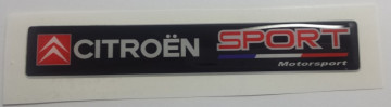 Autocolante Resinado 3D para Citroen Sport - 118mm x 20mm