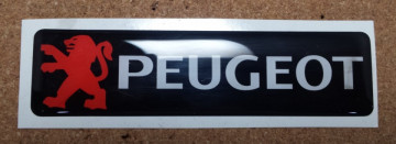 Autocolante Resinado 3D para Peugeot - 110 x 27mm