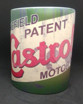 Caneca com Castrol Motor Oil
