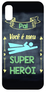 Capa de telemóvel com Pai Você é o meu Super Herói