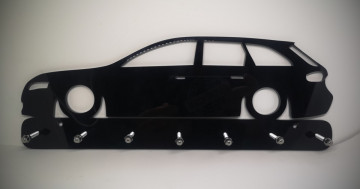 Chaveiro em Acrílico com Audi A4 B8 (Carrinha)