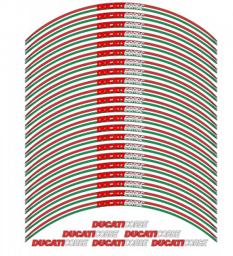 Conjunto de faixas para Jantes com Ducati