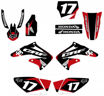 Kit Autocolantes Para HONDA CRF 450 02-04