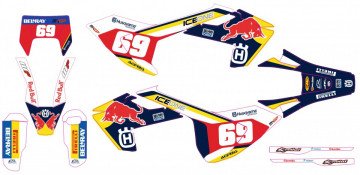 Kit Autocolantes Para Husqvarna TC300 16-17