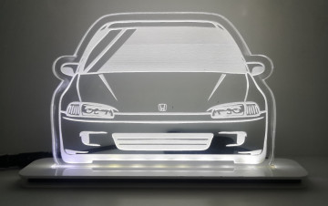 Moldura / Candeeiro com luz de presença - Honda Civic EG
