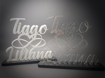 Nomes em acrílico - Personalizado
