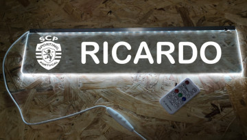 Placa Iluminada (RGB) com Comando | SCP + Nome