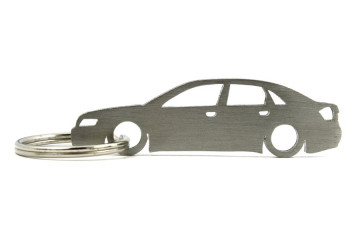 Porta Chaves em inox com silhueta com Audi A4 B6 limousine