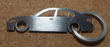 Porta Chaves em inox com silhueta com BMW E90
