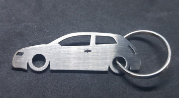 Porta Chaves em inox com silhueta com FIAT Stilo