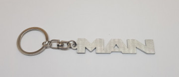 Porta Chaves em inox com silhueta com MAN