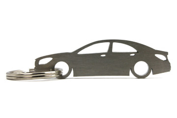 Porta Chaves em inox com silhueta com Mercedes CLA C117