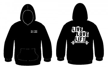 Sweatshirt com capuz - Live Love Life