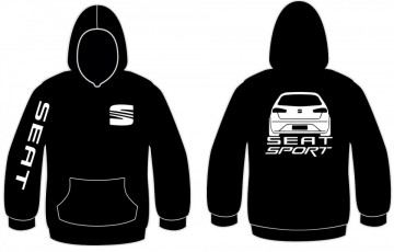 Sweatshirt com capuz para Seat Leon