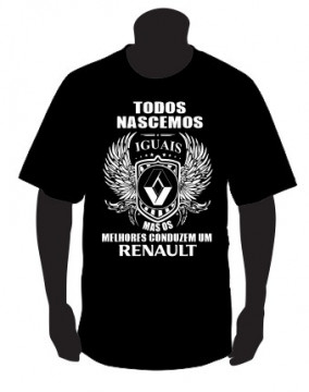 T-shirt com Todos Nascemos Iguais (Renault)