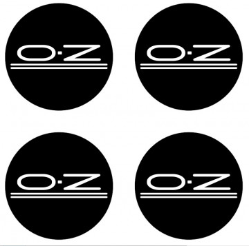 4 Autocolantes Para Centros de Jantes com OZ