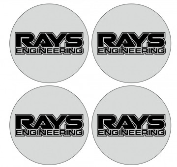 4 Autocolantes Para Centros de Jantes para Rays