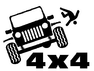 Autocolante - 4x4 cair