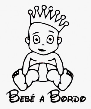 Autocolante - Bebé a bordo