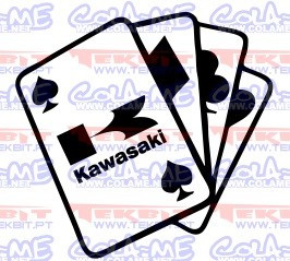 Autocolante- Cartas Kawasaki