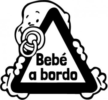 Autocolante com Bebé a bordo