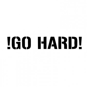 Autocolante com go hard
