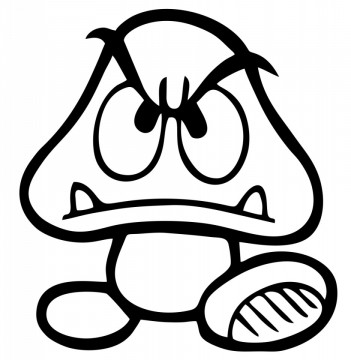 Autocolante com Goomba