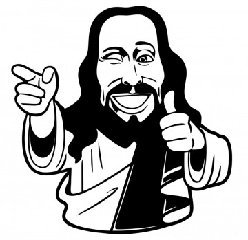 Autocolante com Jesus
