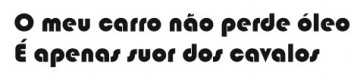 Autocolante com O meu carro não perde Óleo. É apenas o suor dos Cavalos