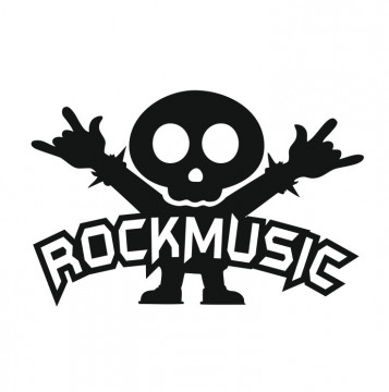Autocolante com Rock music