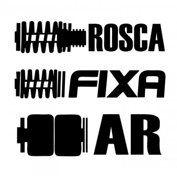 Autocolante com Rosca, Fixa, ar