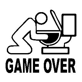 Autocolante - Game Over