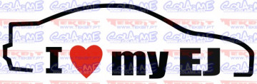 Autocolante - I love my EJ