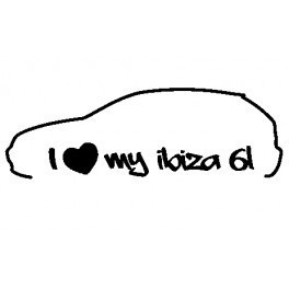 Autocolante - I Love my Ibiza 6L