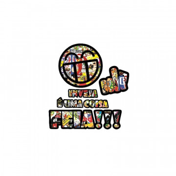 Autocolante Impresso - Inveja é uma coisa feia - Sticker Bomb