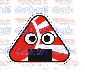 Autocolante Impresso - Triangulo jdm