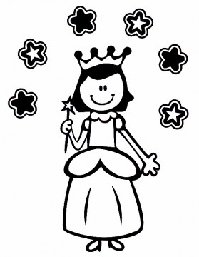 Autocolante - Princesa
