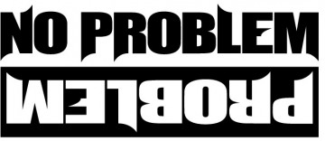 Autocolante - Problem / No problem