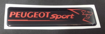 Autocolante Resinado 3D para Peugeot Sport - 110 x 27mm