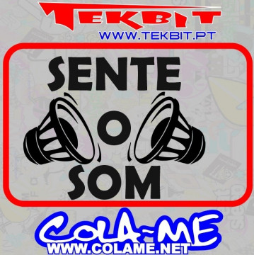 Autocolante - Sente o som