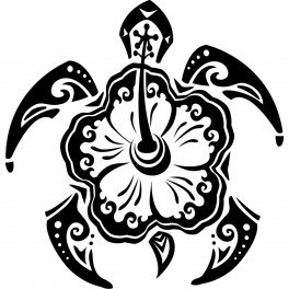 Autocolante - Tartaruga Tribal