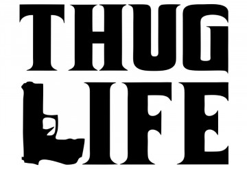 Autocolante - Thug life