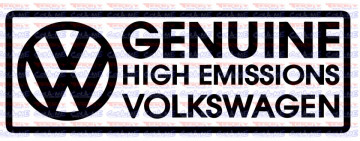 Autocolante - Volkswagen Genuine high emitions
