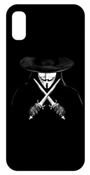 Capa de telemóvel com V For Vendetta