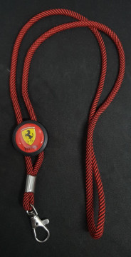 Fita Porta Chaves (lanyard) de Pescoço Ajustável para Ferrari