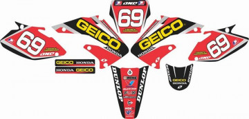 Kit Autocolantes Para Honda CRF 450 02-04
