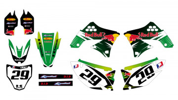 Kit Autocolantes Para Kawasaki KXF 450 09-11