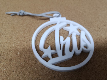 Nome para árvore de Natal - Acrílico 8cm